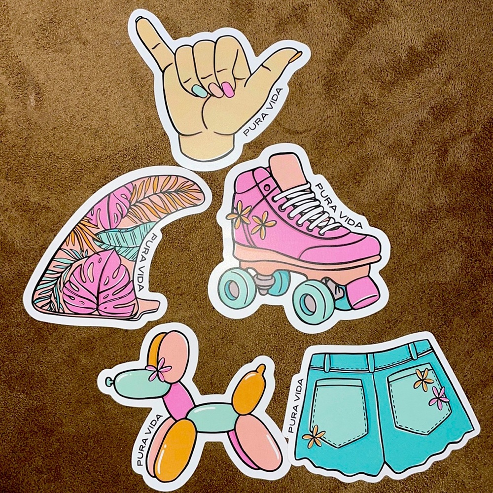 Pura Vida Sticker set!!